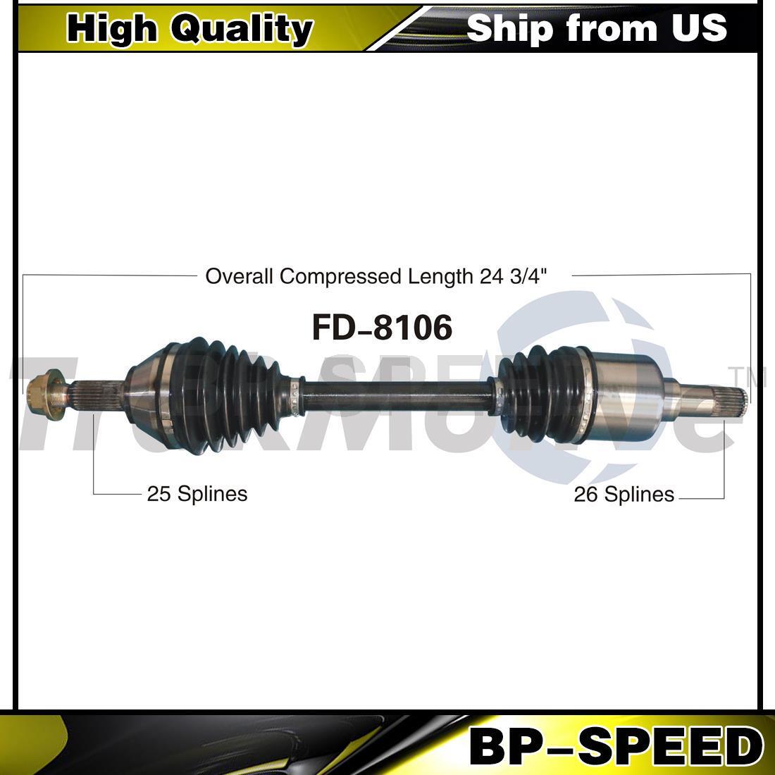 Fits Ford Transit Connect Cv Joint Front Left Car CV Axle 2010 2011