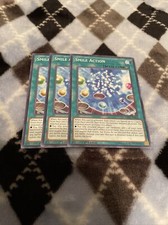 YUGIOH x3 LED6-EN048 SMILE ACTION First 1st EDITION MINT Magical hero play set 