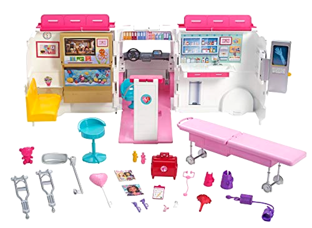 barbie hospital car
