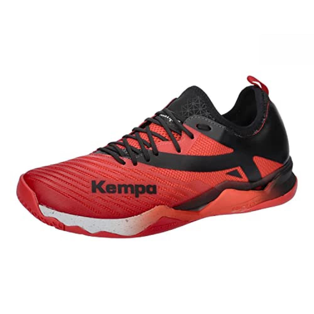 (TG. 39 EU) Kempa Wing Lite 2.0, Pallamano, Scarpe Sportive Unisex-Adulto, Rosso