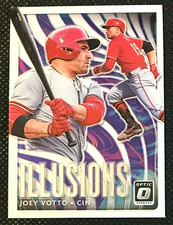 Joey Votto 2020 Panini Donruss Optic Illusions #OI-10 Cincinnati Reds Insert MLB