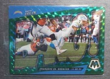 2022 Austin Ekeler Panini Mosiac Football Bang! Green Prizm #B-7 Chargers