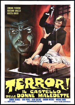 TERROR! THE CASTLE OF CURSED WOMEN HORROR POSTER 1974 MOVIE POSTER 4F