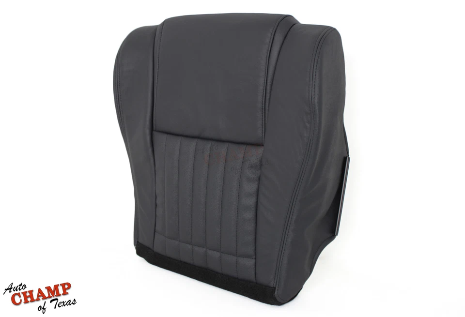 Pontiac Firebird 2000 2001 2002 - Cubierta de asiento de cuero inferior del lado del conductor negra Foto 4 de 4