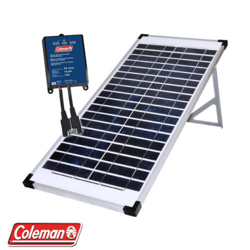  Coleman 40W  12 Volt Folding Solar Panel Kit with Stand + 7 Amp charge control - Picture 1 of 1