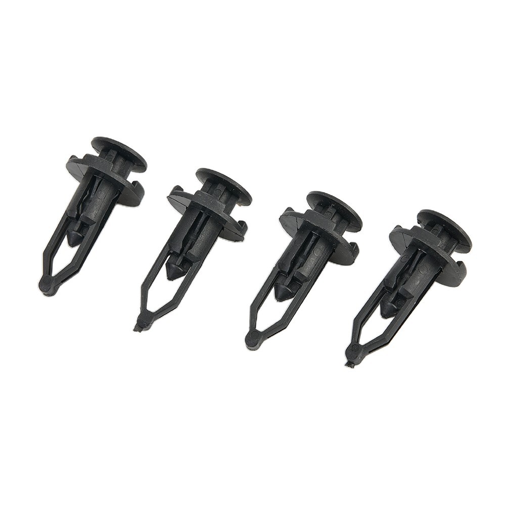 100 Rivetti Fermi In Plastica Neri Per Paraurti E Parafango - Dimensione Foro 7mm - ABSOPRO - 3