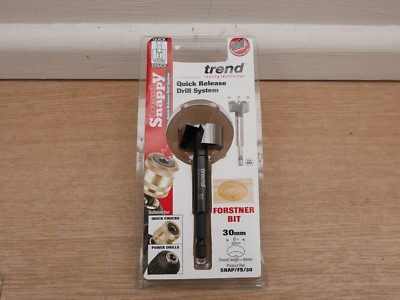 TREND 30 MM X 80 MM FORSTNER HOLZBOHRER 1/4 ZOLL SECHSKANTSCHAFT SNAP/FS/30