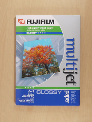 Fujifilm Multijet hochwertiges Fotopapier glänzend A4 210 g/m² 20 Blatt Made in EU