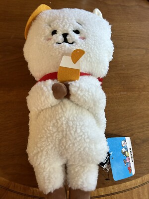 BTS BT21 Line Friends Summer Dolce RJ Plush 15  Stuffed Animal Drink Alpaca Kpop