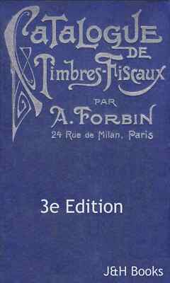Forbin 3. Auflage EINNAHMENMARKEN KATALOG A-Z Timbres Fiscaux 797pp - CD