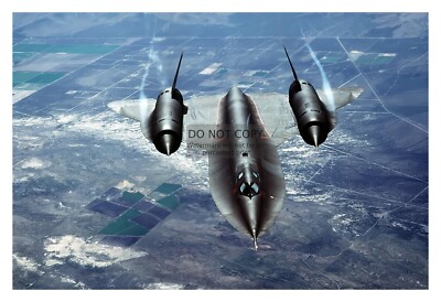SR-71A BLACKBIRD JET FLYING OVER NORTHERN CALIFORNIA CIA PROJECT 4X6 PHOTO