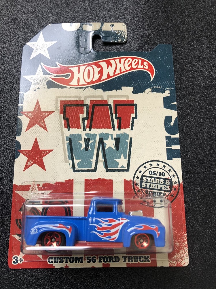 Hot Wheels Stars & Stripes Custom '56 Ford Truck 5/10 (D7)