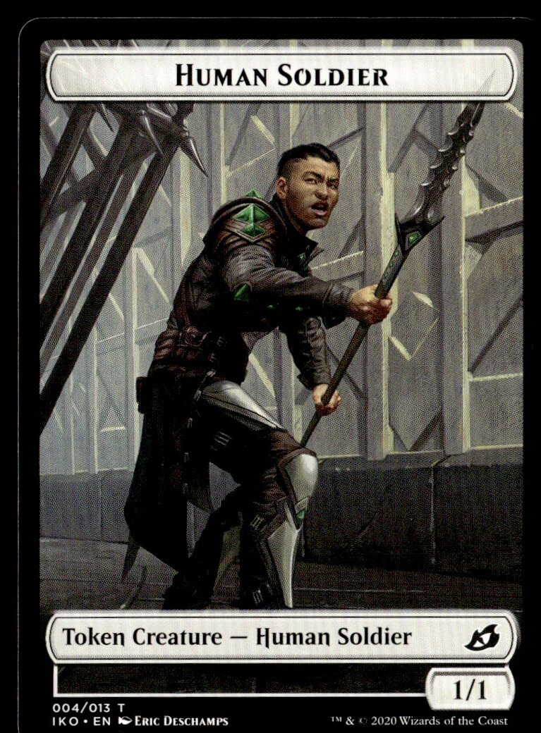 2020 Ikoria Lair of Behemoths Common Human Soldier Token #4 MTG