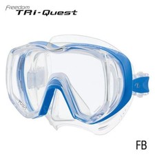 Tusa Tri-Quest Mask - Fish Tail Blue - Dive Masks - M-3001-FB