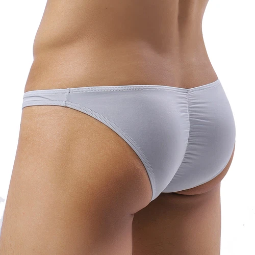 Herren Niedrig Nylon Cool Eis Seide Slip Sexy Bikini Beutel Höschen Unterwäsche AA - Bild 3 von 12