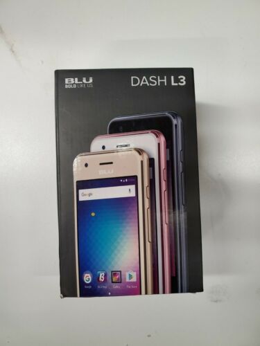 Teléfono inteligente Blu Dash L3 desbloqueado doble SIM Android 6.0 negro quemador de teléfono celular - Imagen 1 de 5