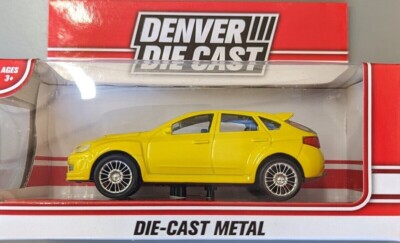 1:46 Denver Die Cast-Menards 2011-2015 Subaru Impreza WRX Yellow - 4 Door Sedan