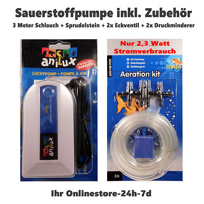 Dogrundi Sprudelstein Für Aquarium - Mit Saugnapf Und Steuerventil