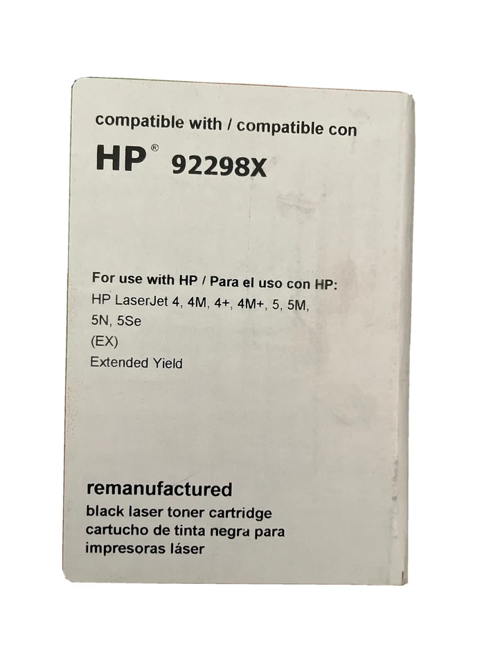 Cartucho de tóner láser remanufacturado Office Depot - HP 92298X - negro - sin abrir Foto 3 de 3