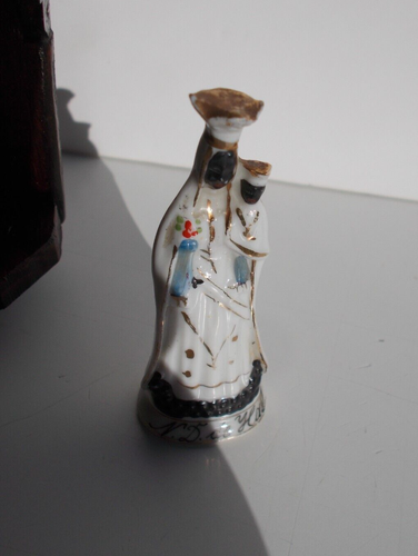 Antique rare small Black Madonna Notre Dame de Hal statue figurine in Chapel - Picture 15 of 22