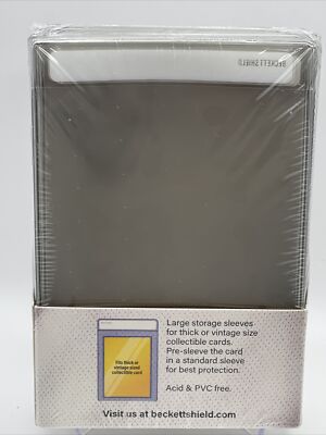 Beckett Shield Large Size Semi-Rigid Sleeves 1 Pack of 50 Graded Card  Submission | eBay