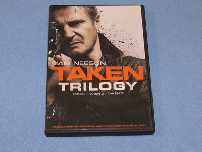 TAKEN TRILOGY (DVD, 2015, 3-Disc Set) ~Liam Neeson~ TAKEN, TAKEN 2, TAKEN 3