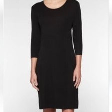 Eileen Fisher Women Stretchy 3/4 sleeve dress sz S