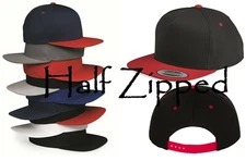 Yupoong YP Classics Five-Panel Flat Bill Baseball Cap Hat 6007 Snapback