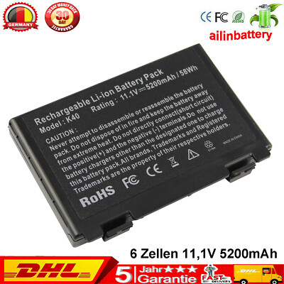 A32-F82 A32-F52 Akku für Asus K70 K70IJ K70IO K61 K61I K61IC K61L L0690L6 Laptop