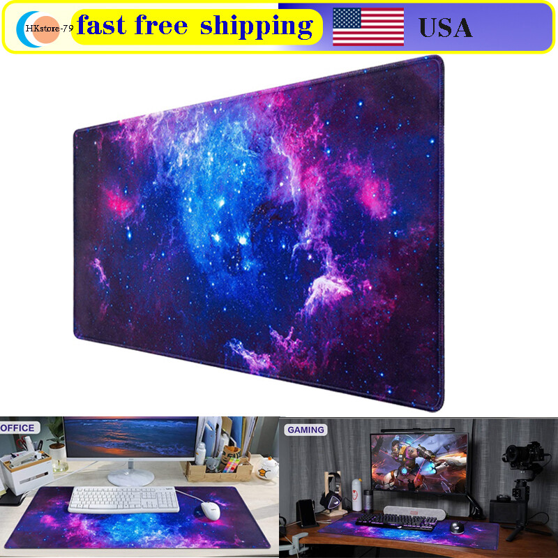 Large Gaming Mouse Pad 31.5x15.7in Non-Slip Desk Mat for Home Office-image