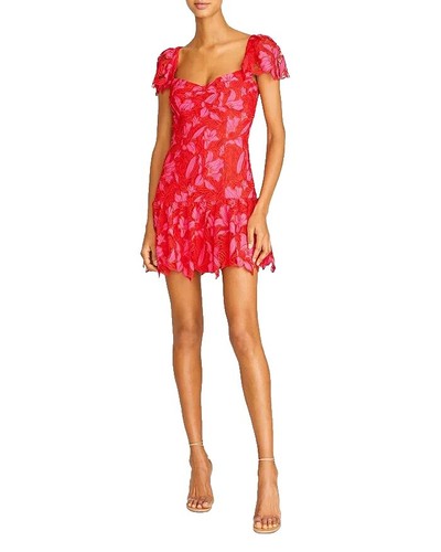 chinese dress ladies Peyton Lace Mini Dress by ML Monique Lhuillier