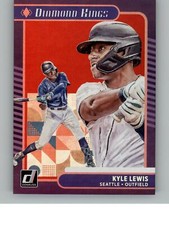 2021 Donruss Kyle Lewis 13  DK  Seattle Mariners Holo Red