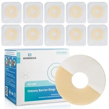 Moldable Ostomy Barrier Rings Sting-Free 2.0mm Thickness Box of 10