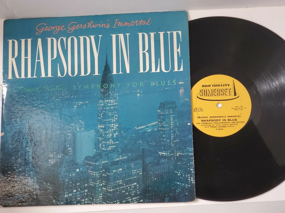 George Gershwin's Immortal Rhapsody in Blue LP-12" 33RPM Vinyl Record - Image 3 of 4