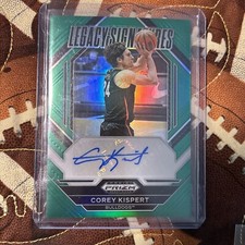2023 Prizm Draft Picks Corey Kispert Green Legacy Signatures 