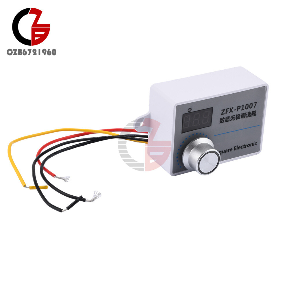 500W Adjustable AC 220V Speed Controller Digital Motor Reducer Speed ...