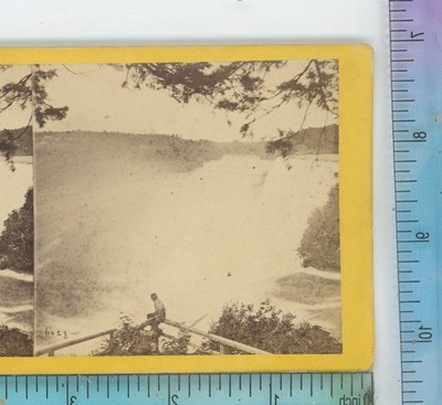 Down River from Terrapin Tower Niagara Falls E&HT Anthony Stereoview