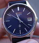 Vintage 1975 Seiko QZ 0922-8000 Quartz Watch – Navy Blue GZ Dial – Made in Japan
