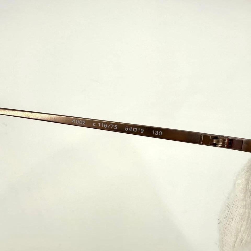 CHANEL 4002 CC Logo Rimless Sunglasses Brown Purple Metal Frame from japan thumbnail 8