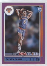 2021-22 Panini NBA Hoops Rookies Purple Quentin Grimes #206 0b3