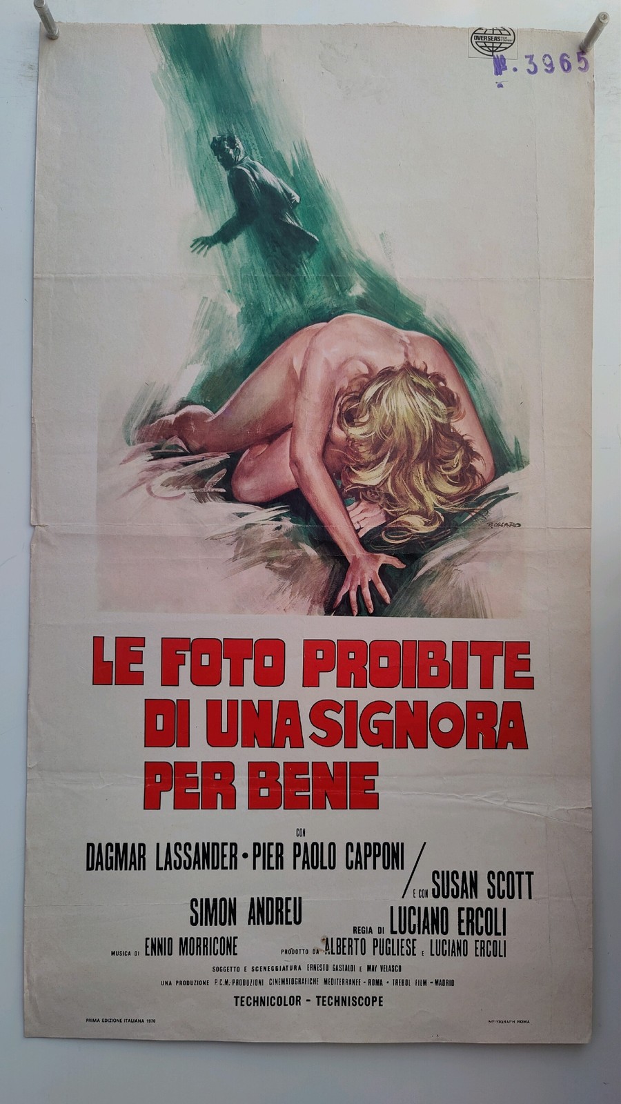 Locandina originale film Le foto proibite di una signora per bene (1970) - Regia di Luciano Ercoli