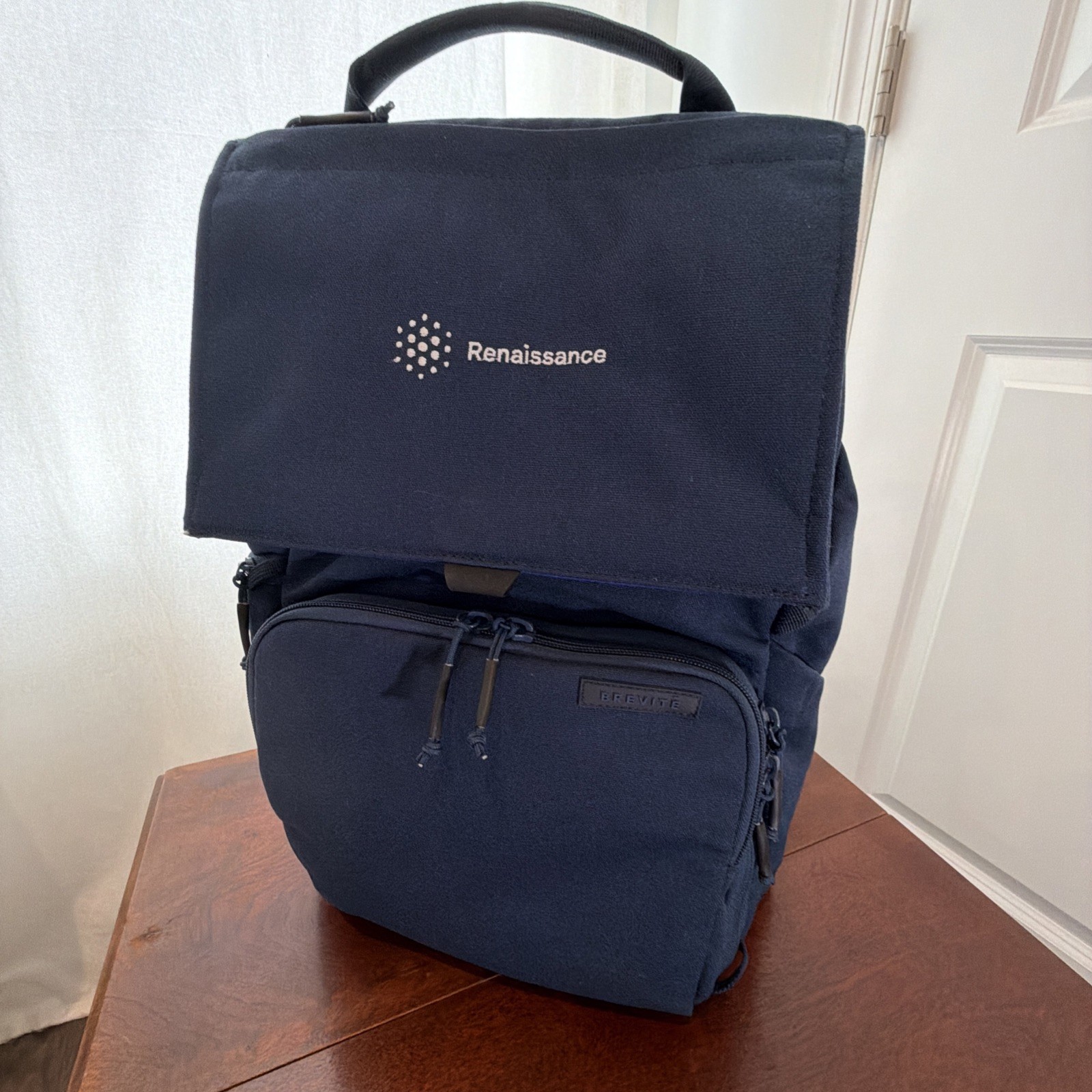 Blue Travel Daypack Padded Laptop Dslr Bag