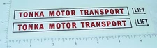 Tonka Motor Transport Auto Hauler Sticker Pair TK-130