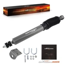 Front Steering Stabilizer For Ford F250 F350 Super Duty 1999-04 W/Dust Cover