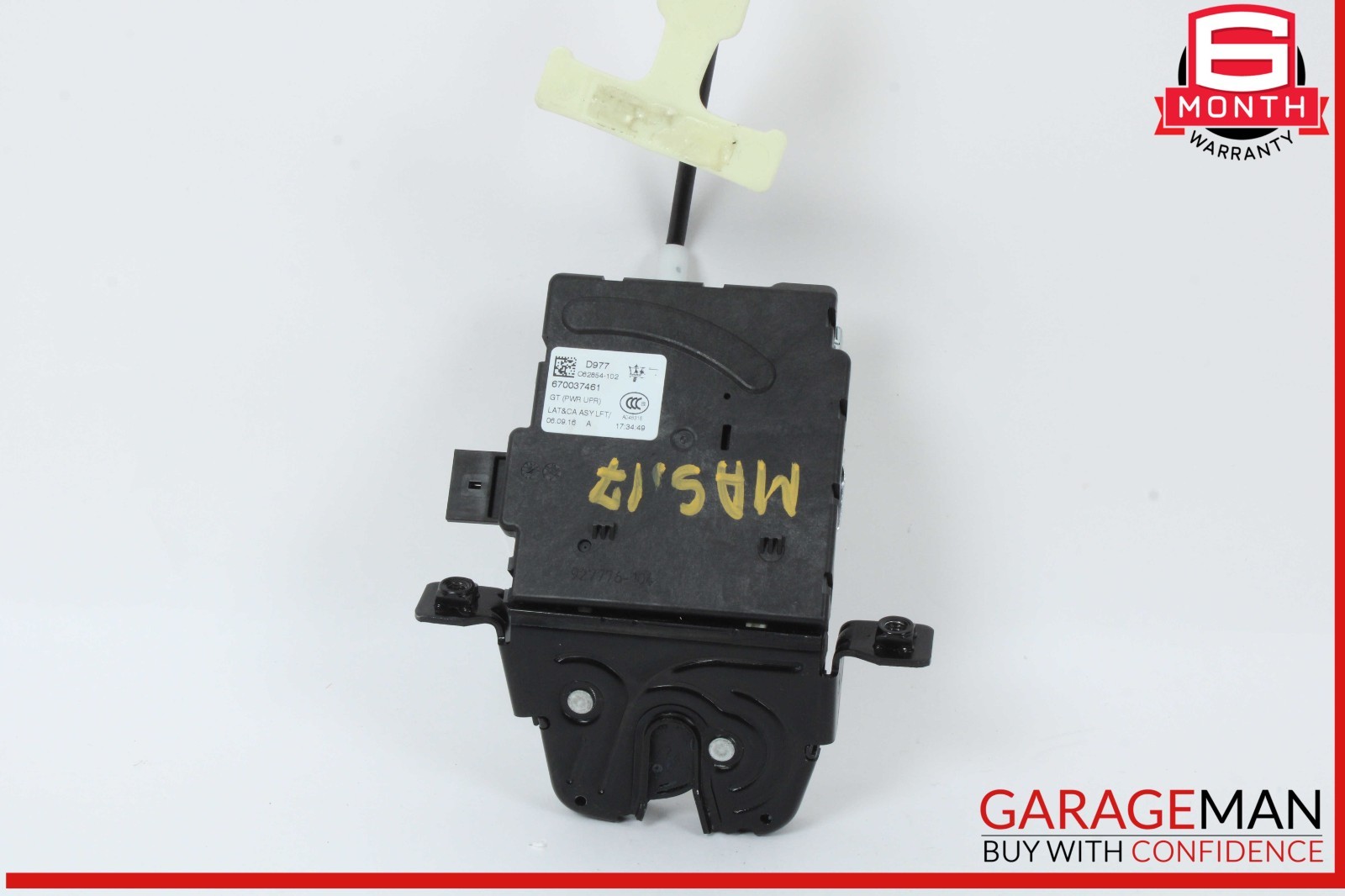 14-17 Maserati Ghibli Rear Trunk Lid Lock Latch Actuator 670037461 OEM
