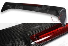 Real Carbon Fiber Rear Trunk Spoilerled Brake Light Fit 01-05 Honda Civic 2dr Real Carbon Fiber Rear Trunk Spoilerled Brake Light Fit 01-05 Honda Civic 2dr