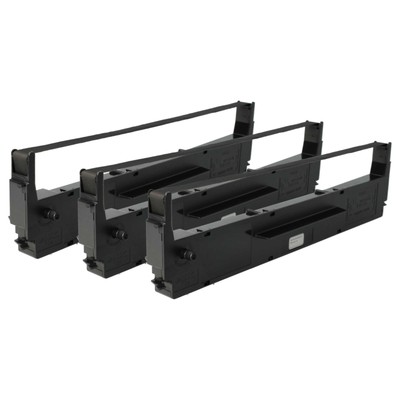 3x Farbband kompatibel mit Epson LQQ400+ LQ870 LX800 LX300 LX400 LX810 Schwarz