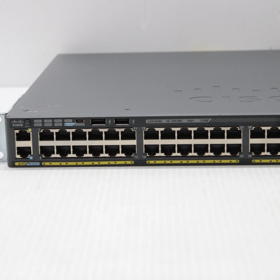 Cisco Catalyst WS C2960X 48LPS L V01 Ethernet Switch 48 Port 1Gbps PoE 4x SFP - Image 2 of 4