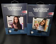 (2) Vivitar iPad Tablet Cradle for Tripods Vlog Podcast NEW SEALED FREE SHIPPING