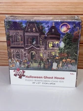 Halloween Ghost House Puzzle 20” x 27”New Sealed 1000 Piece Puzzles 14+